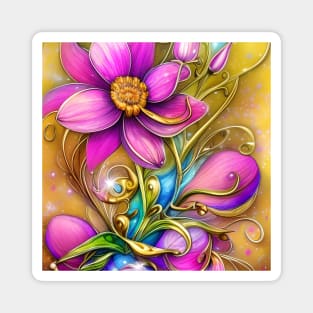 Fantasy Flower Magnet