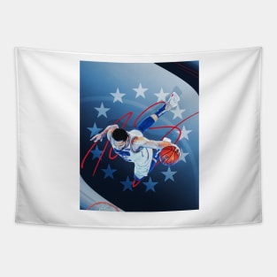 Ben Simmons Philadelphia Sports Art Tapestry