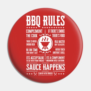 BBQ Rules Pin