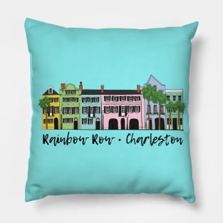 Rainbow Row Pillow