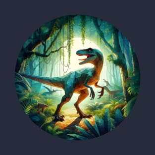 Low Poly Velociraptor T-Shirt