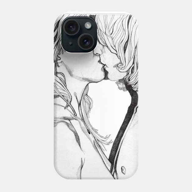 The Kiss Phone Case by paulnelsonesch