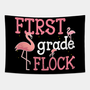 Flamingo 1st First Grade Back To School Tapestry