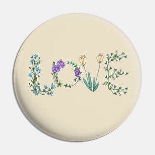 Flower Love Pin