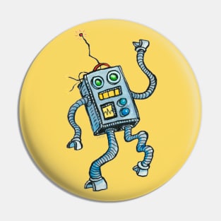 Boogie Down Bot the Dancing Robot Pin