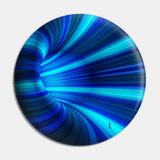 Blue mirrorlab  tunnel Pin