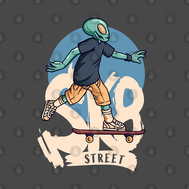 Street SK8 Alien by RKP'sTees