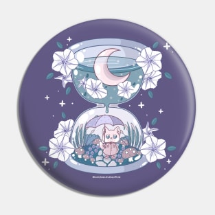 Kawaii Fox Hourglass Terrarium Pin