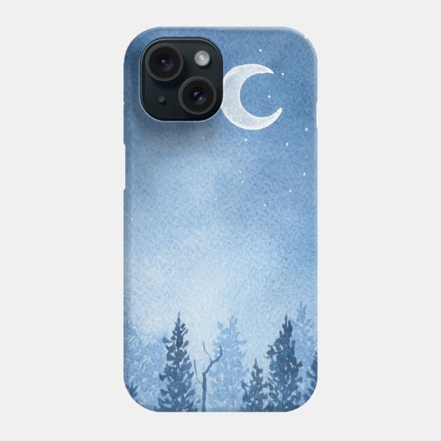 Blue galaxy Phone Case by RosanneCreates