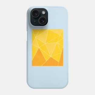 Mountain Scape // Mountainous Orange and Yellow Geometric Pattern Phone Case