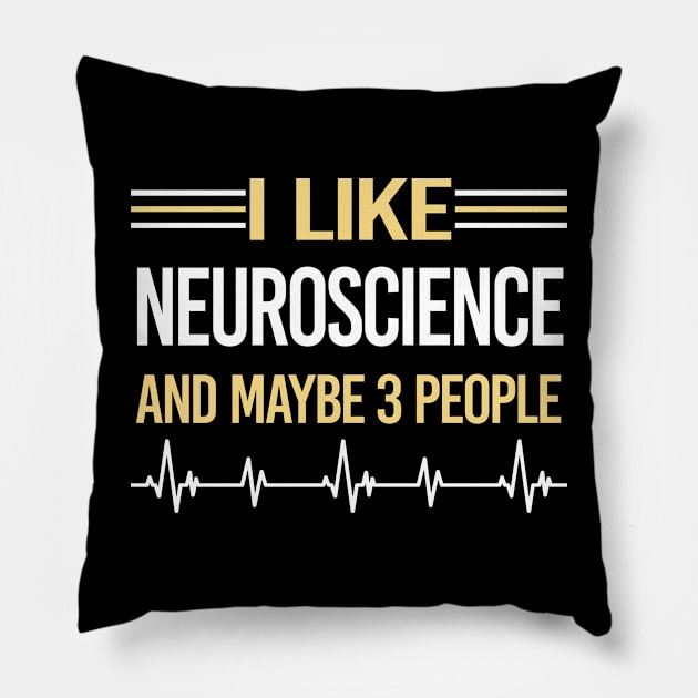 3 People Neuroscience Neuroscientist Neurobiology Pillow by relativeshrimp