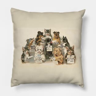 Dog and Cats Gospel Choir Pillow