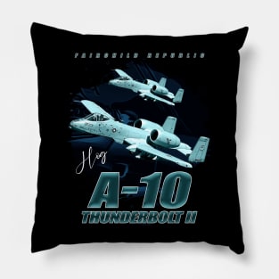 Fairchild A-10 Thunderbolt II Warthog Fighterjet Pillow