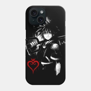 Sora Ink - Kingdom Hearts Video Game - Key Blade Phone Case