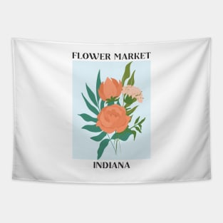 Flower Market Indiana Peony Tapestry