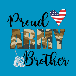 Proud Army Family Shirts, Military Shirt, Personalized Soldier's Name, Army Wife, Cool USA Navy Dad Mom T-Shirt, Custom Army Family Outfits T-Shirt