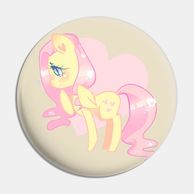 Shy Fluttershy Pin by AshieBaby