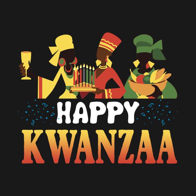 Happy Kwanzaa T-shirt African American Holiday Gif by TeeLovely