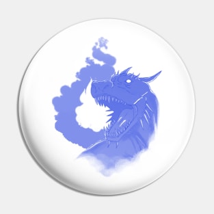 Dragon and Flame-Blue Version Pin