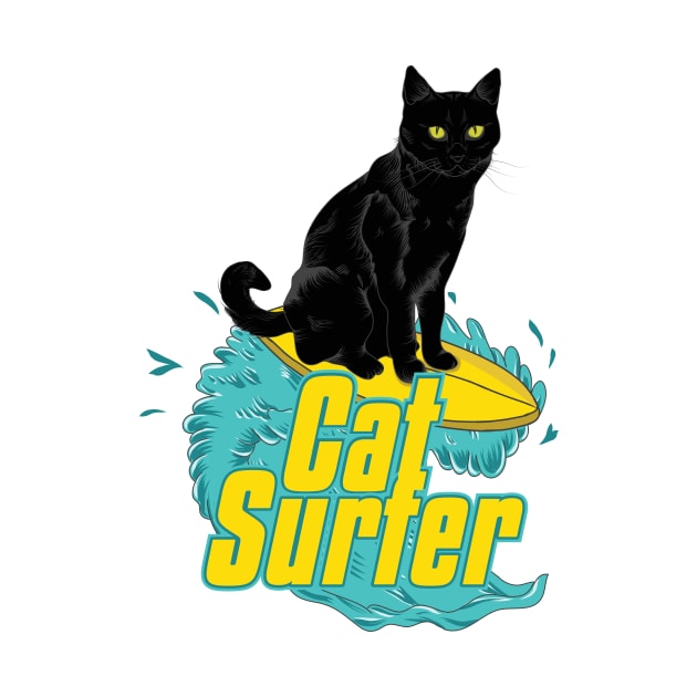 Cat Surfer by Ckllydh