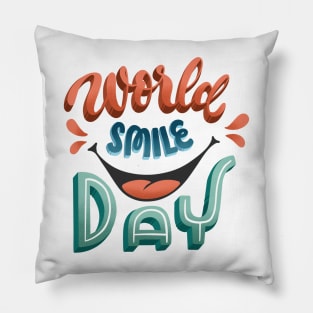 world smile day Pillow