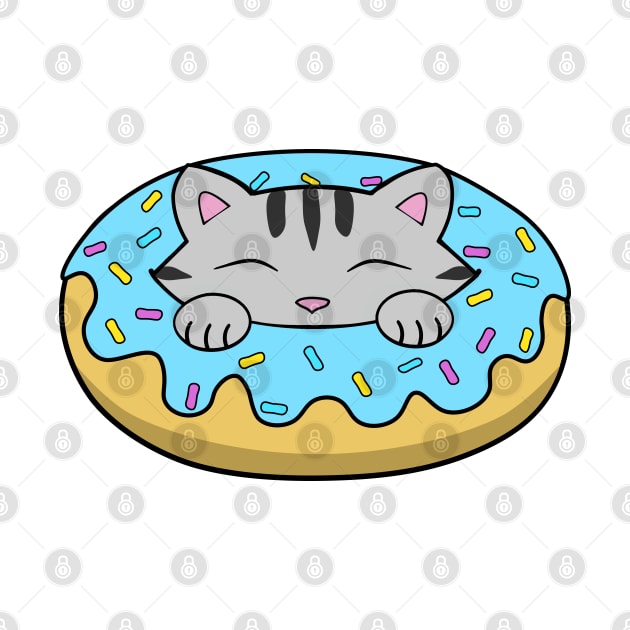 Blue Doughnut Kitten by Purrfect