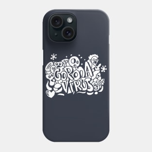 Doodle Corona Virus Phone Case