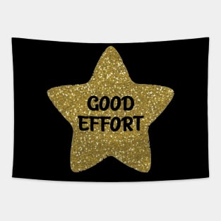 Good Effort Sarcastic Gold Star Tapestry