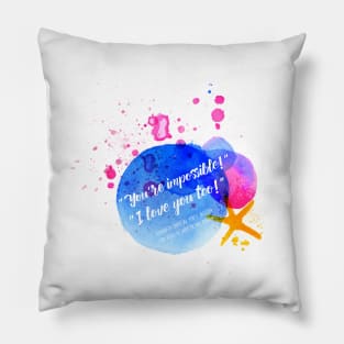 Percy Jackson Percabeth "I love you too!" House of Hades Book Quote Pillow