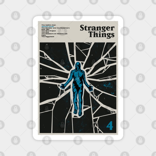Stranger Things Season 4 Poster Art Magnet by chuuyatrash