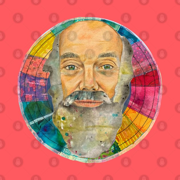 Rainbow Ram Dass by karenpaytonart