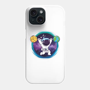 Weightlifter Astronaut Phone Case