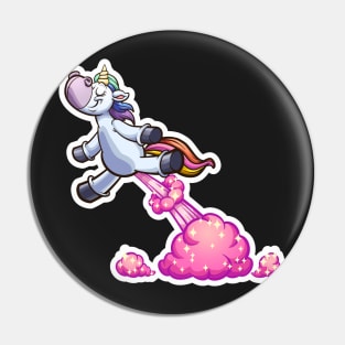 My Farts Are Magical Funny Unicorn Farting Rainbows Pin