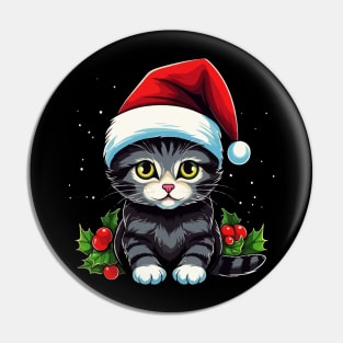 American Shorthair Christmas Pin