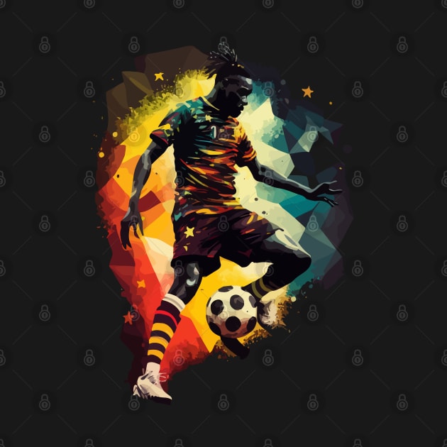 Ghana Soccer Quality Art Design by AlNoah