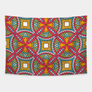 Ornamental floral mandala pattern #7 Tapestry