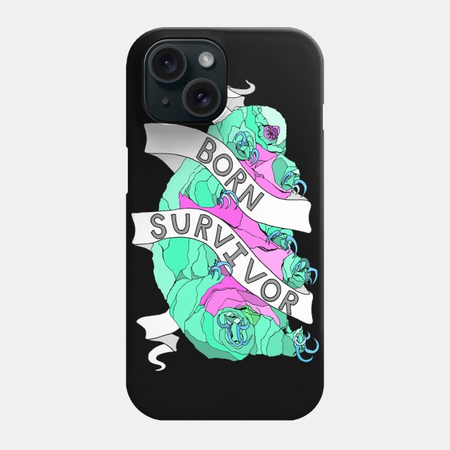 Born Survivor Tardigrade Phone Case by Tinker and Bone Studio