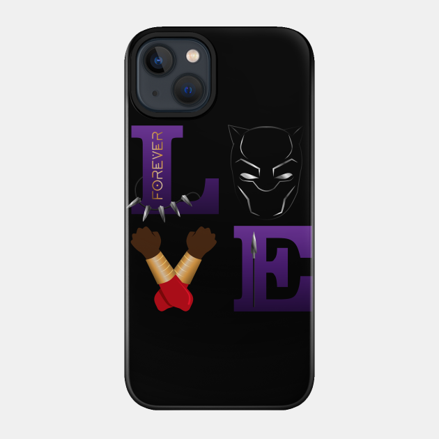 LOVE Black Panther - Black Panther - Phone Case