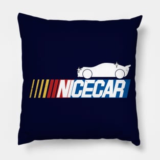 Car Racing Logo Parody For Drivers Race Cars and Car Lovers Pillow