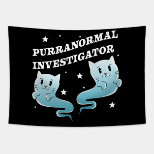 Purranormal Investigator Paranormal Investigator Ghost Cat Tapestry