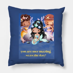mermaid shirt Pillow