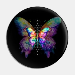 Enchanting Butterfly Watercolor Art Print Pin