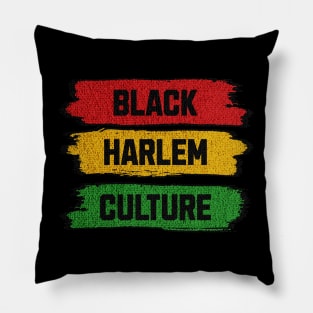 Express Your Pride: Black Harlem Culture In A Red, Gold, And Green Strips Pillow