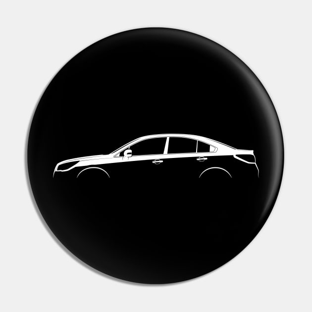 Subaru Legacy (BN) Silhouette Pin by Car-Silhouettes