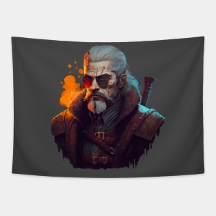 Retro Geralt Tapestry