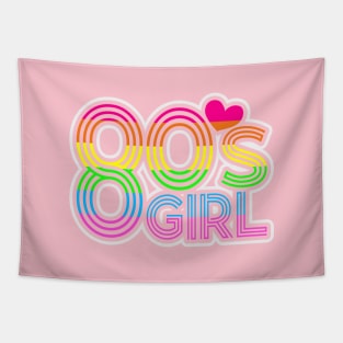 80s Girl Retro Vintage Style Tapestry