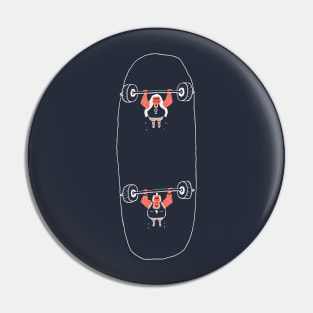 Heavyweight Skateboarding Pin