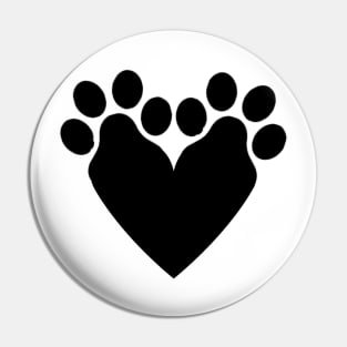 Paws in Hearth Pin