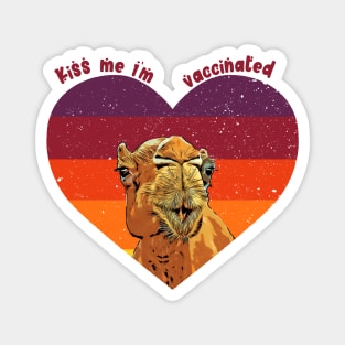 Kiss Me I'm Vaccinated Magnet