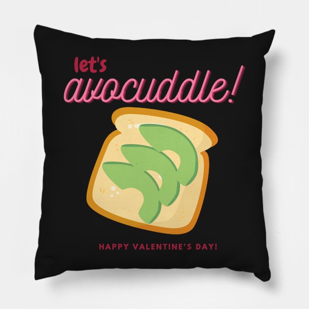 Avocado Valentine Pillow by metanoiias